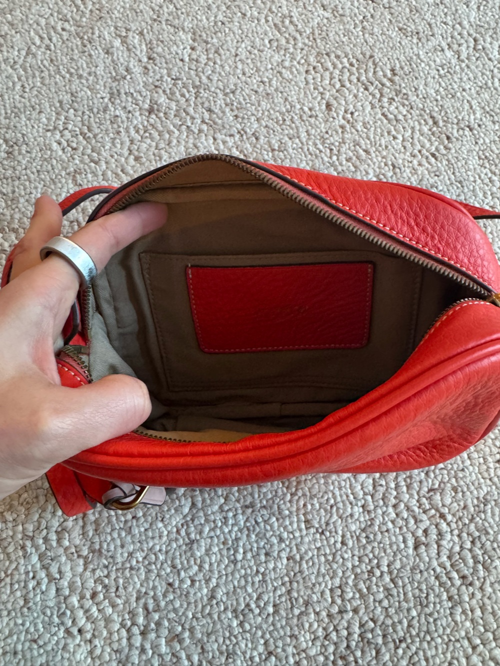 Red Leather Purse - Picture 4 of 7